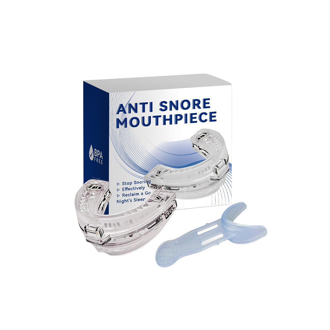 Anti Snoring Mouthpiece, Adjustable Snore Stopper, Comfortable Nighttime Snoring Solution, BPA-Free Dental Guard for Anti Teeth Grinding & Sleep Aid, Fits Men & Women (Includes Storage Case)