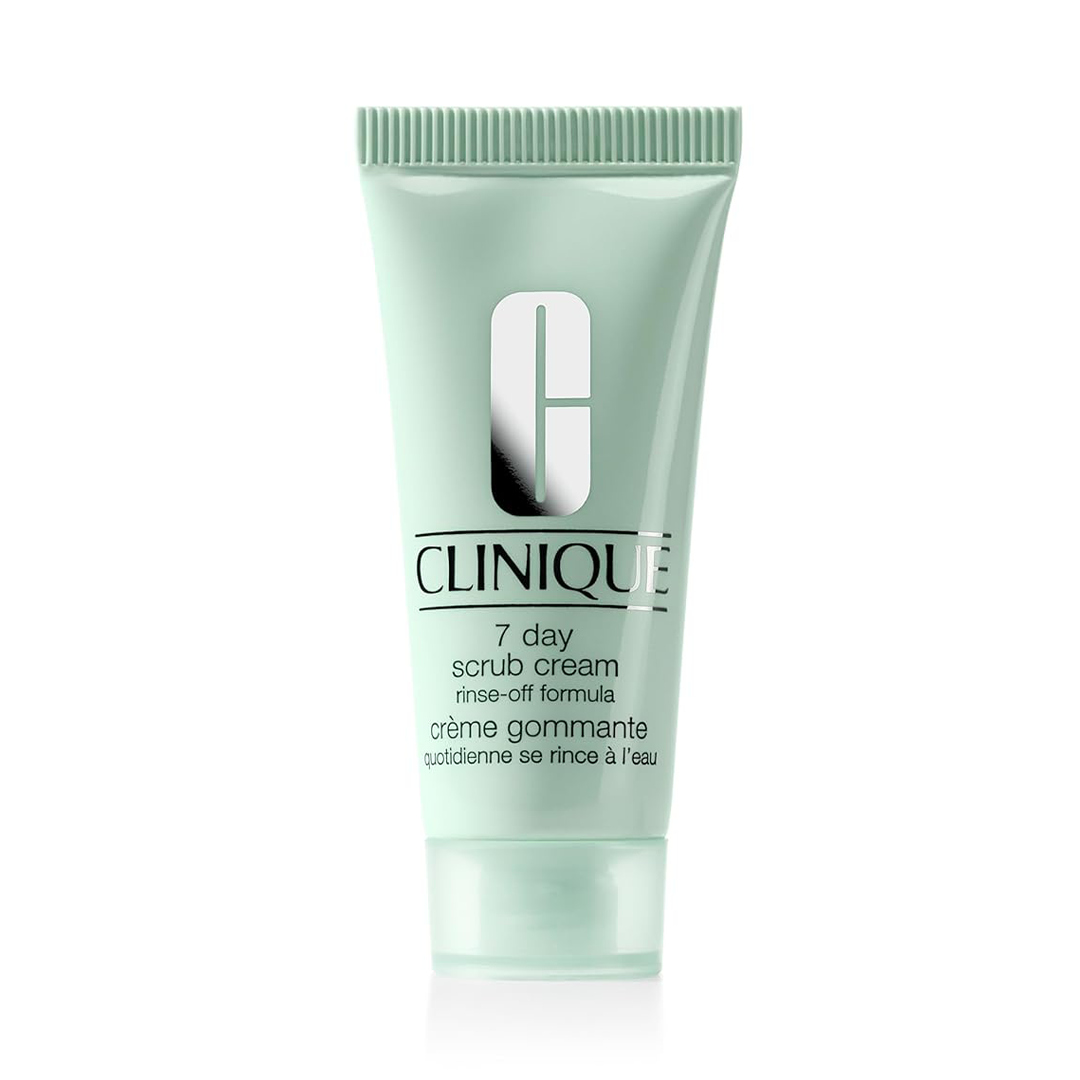 Clinique 7 Day Gentle Face Exfoliator Lightweight Scrub Cream for All Skin Types