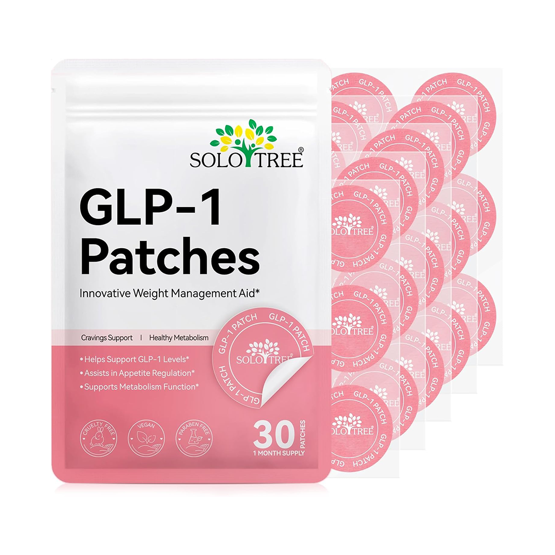 SOLOTREE GLP-1 Support Patches – Waterproof Weight Management Aid (30 Count)