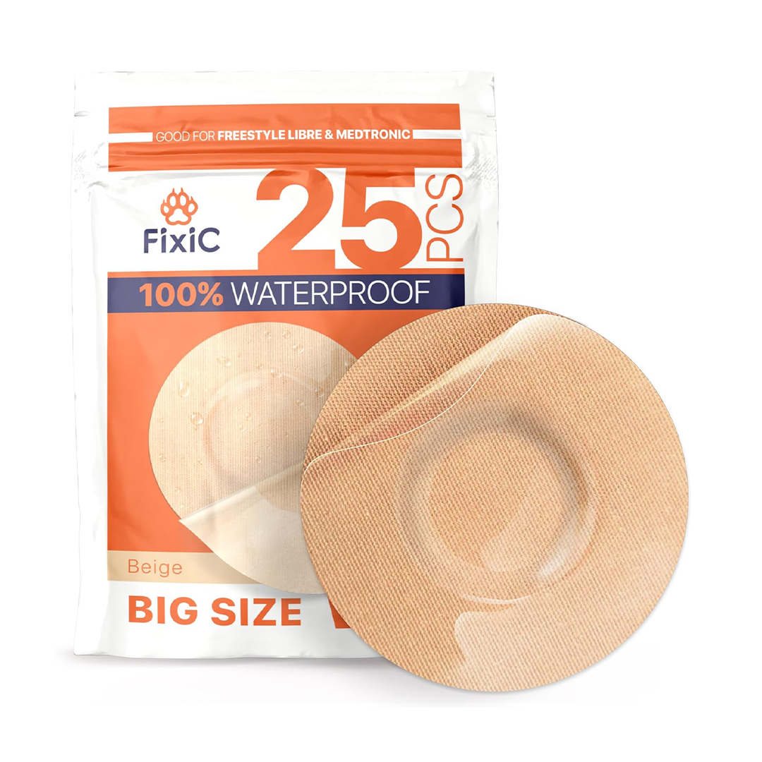 Fixic Freestyle Adhesive Patches 25 PCS 3 5 Inch Beige