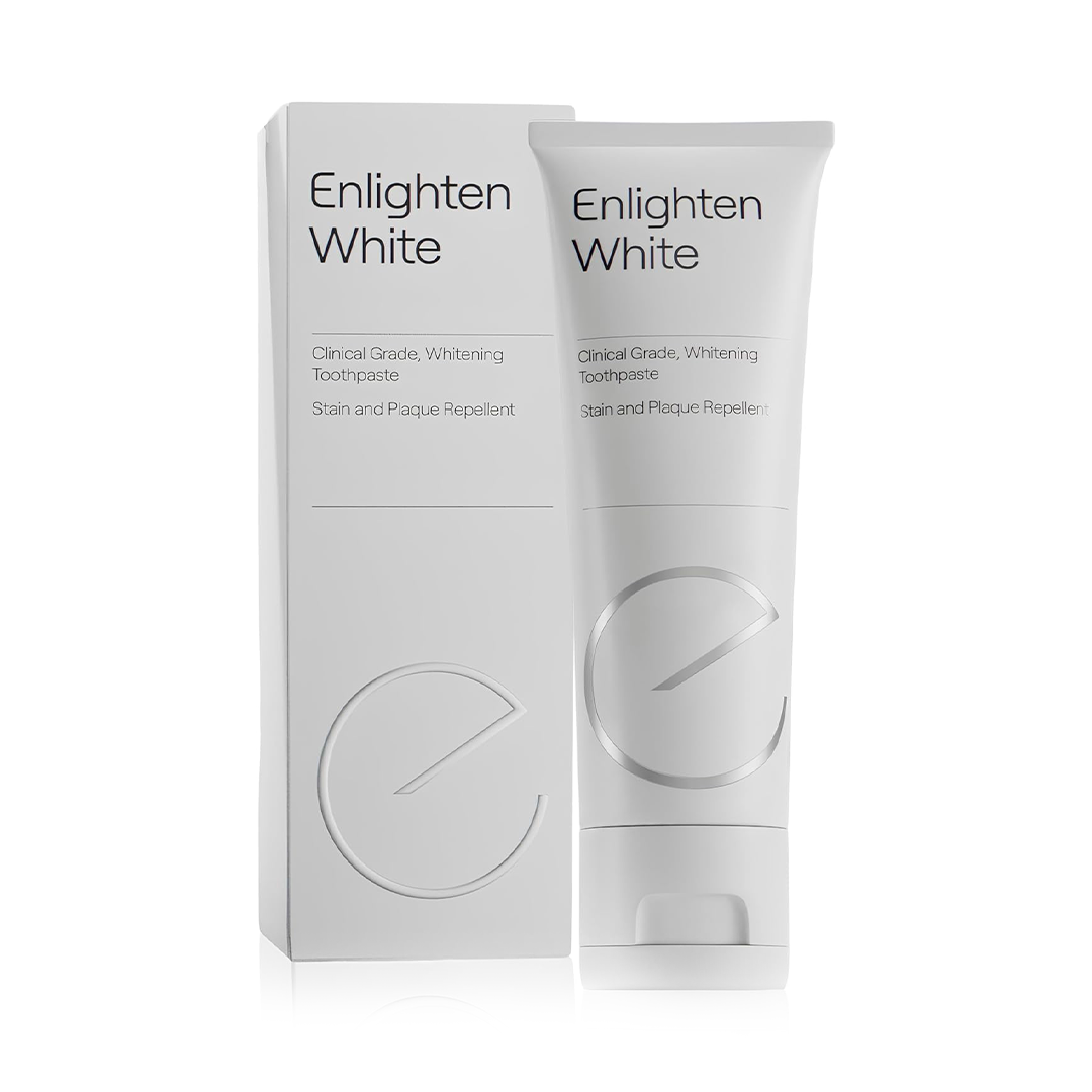 Enlighten White Teeth Whitening Toothpaste (75ml) The "Evo-White" Stain Removal Professional