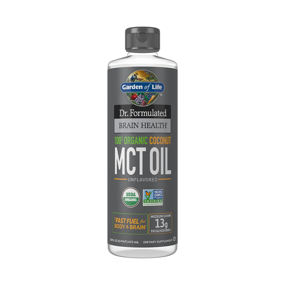 Garden of Life Dr. Formulated Organic MCT Oil Brain & Energy Fuel, 16 fl oz