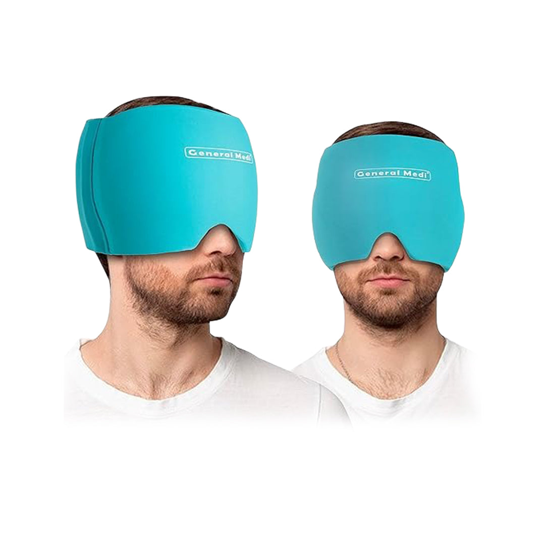 General Medi Cooling Gel Eye & Head Wrap – Reusable Migraine Ice Cap