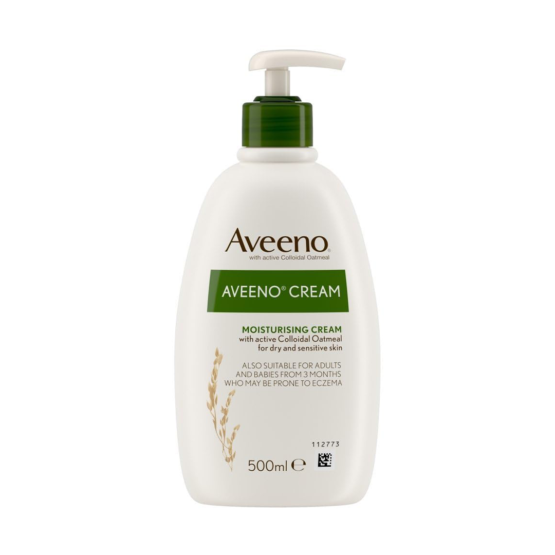 Aveeno Moisturizing Cream with Colloidal Oatmeal For Dry & Sensitive Skin, 500 ml