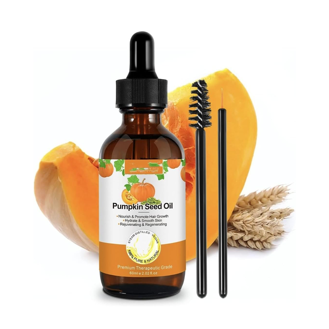 ALIVER Pumpkin Seed Oil ƒ?? Hair Growth Serum & Multi-Use Carrier Oil (60ml / 2.02 fl oz)