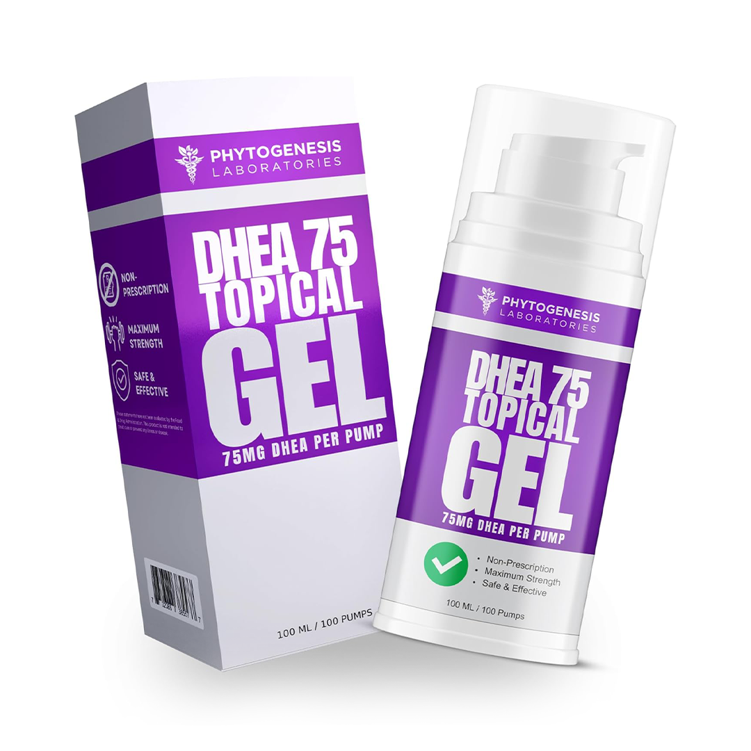 ANDROGENESIS DHEA 75mg Per Pump ƒ?? Hormone Support Cream for Healthy Aging, Mood Balance & Immune Support | One Month Supply