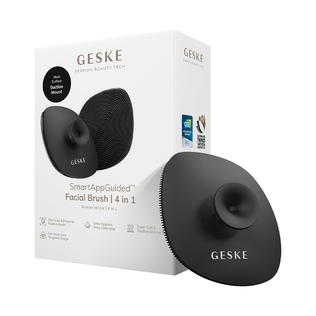 GESKE SmartAppGuidedۼ Facial Brush 4 in 1 Facial Cleansing Brush