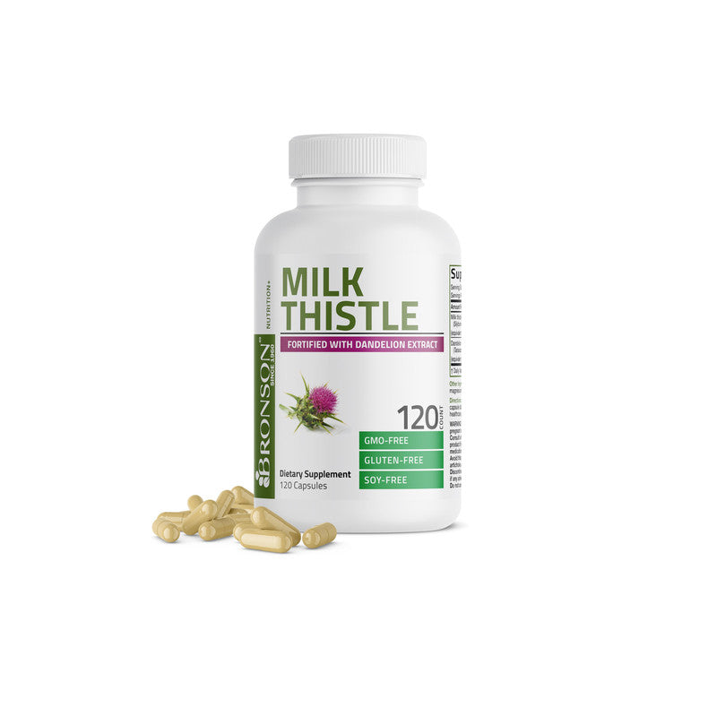 Bronson Milk Thistle Liver Support Capsules