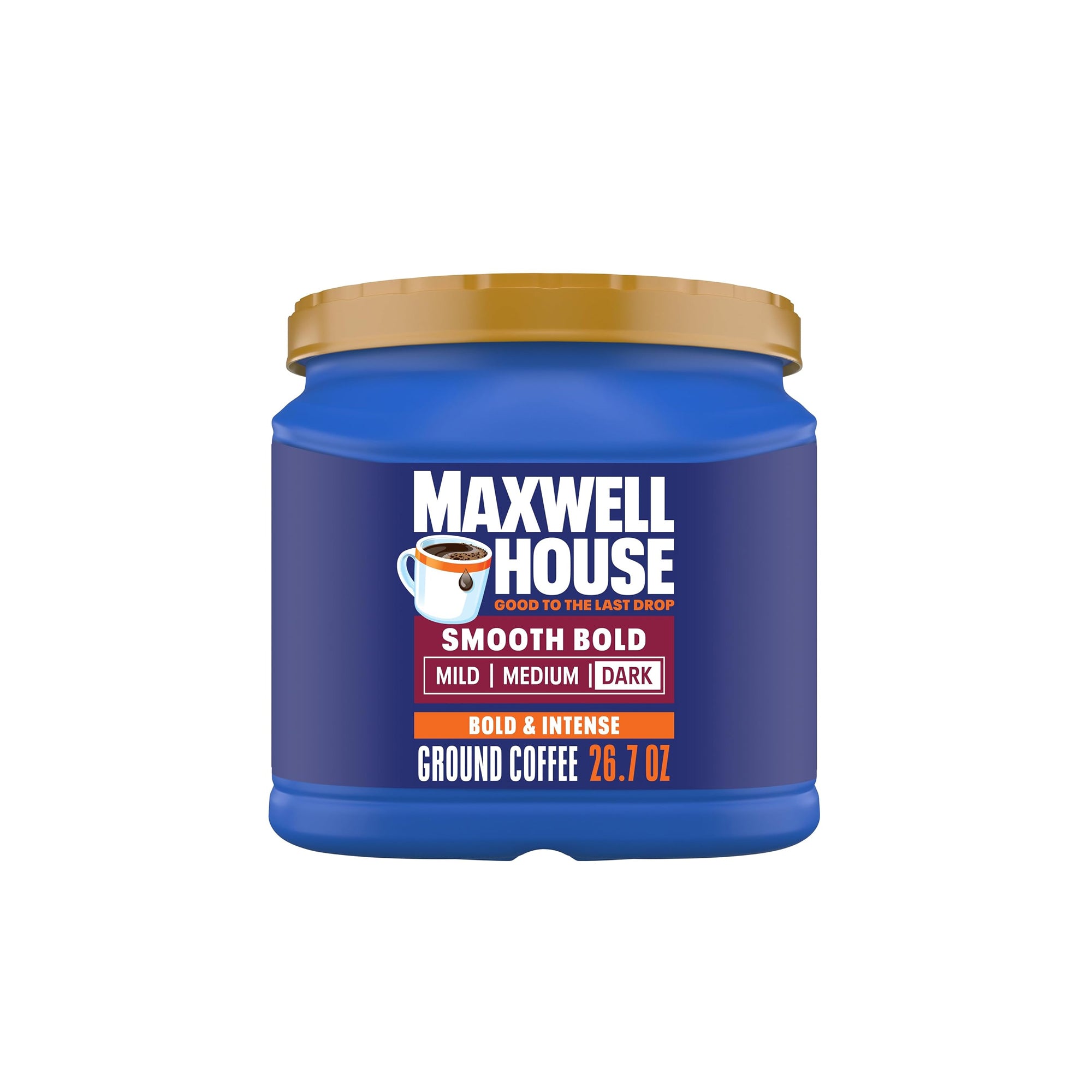Maxwell House Smooth Bold Dark Roast Ground Coffee ƒ?? Rich Flavor, 26.7 oz