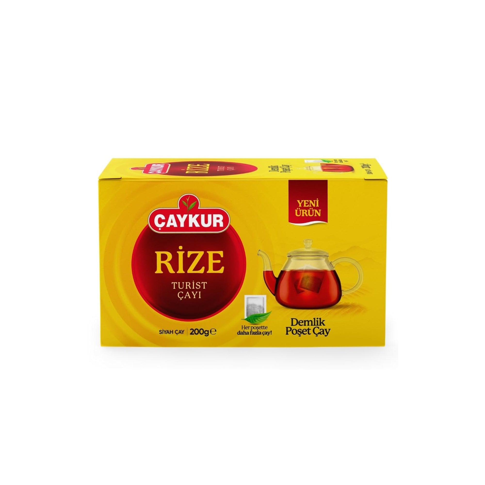 Caykur Rize Turkish Black Tea Bags – 100% Natural Turkish Black Tea, Strong & Refreshing Taste | 40 Tea Bags (200g)