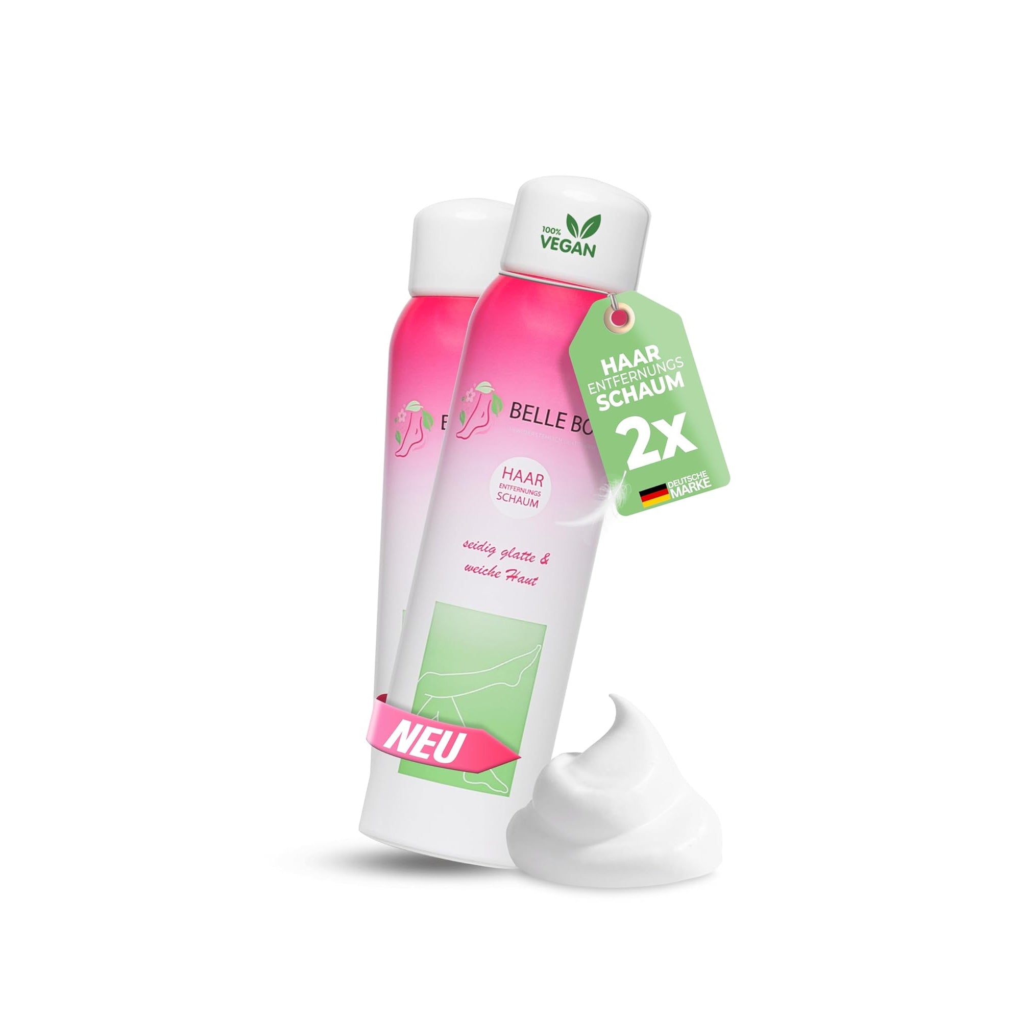 Belle Body Hair Removal Foam ƒ?? Painless Depilatory Foam for Men & Women, 300 ml