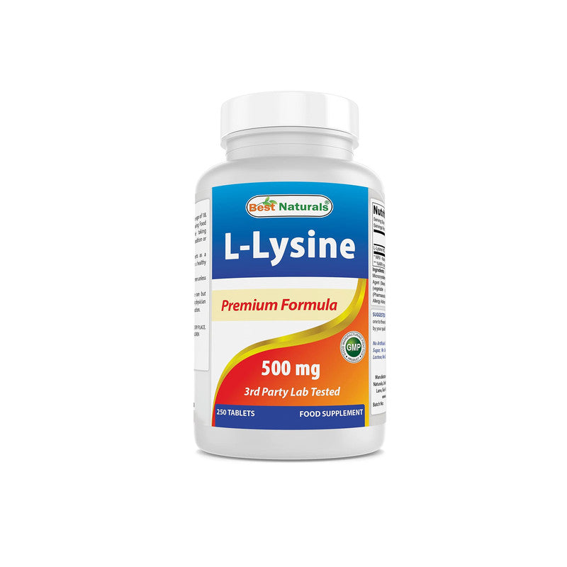 Best Naturals L Lysine 500mg Tablets