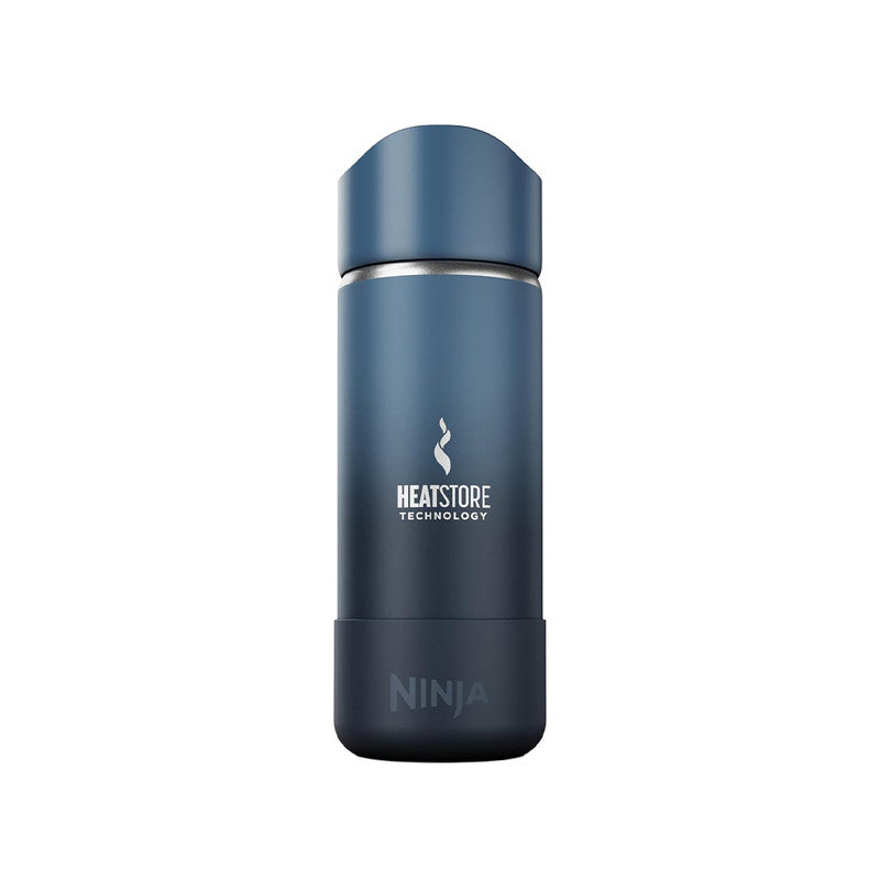 Ninja, Travel Mug, Sip Perfect 16oz, Brings Hot Drinks to Sippable Temperature in Minutes, Stainless Steel, Leak Proof, Dishwasher Safe, Metal, Insulated Tumbler, Ocean Blue, DW1603OB