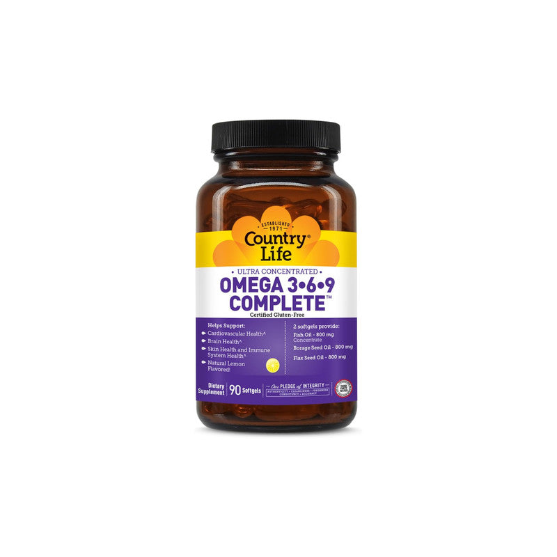 Country Life Omega 3 6 9 Softgels
