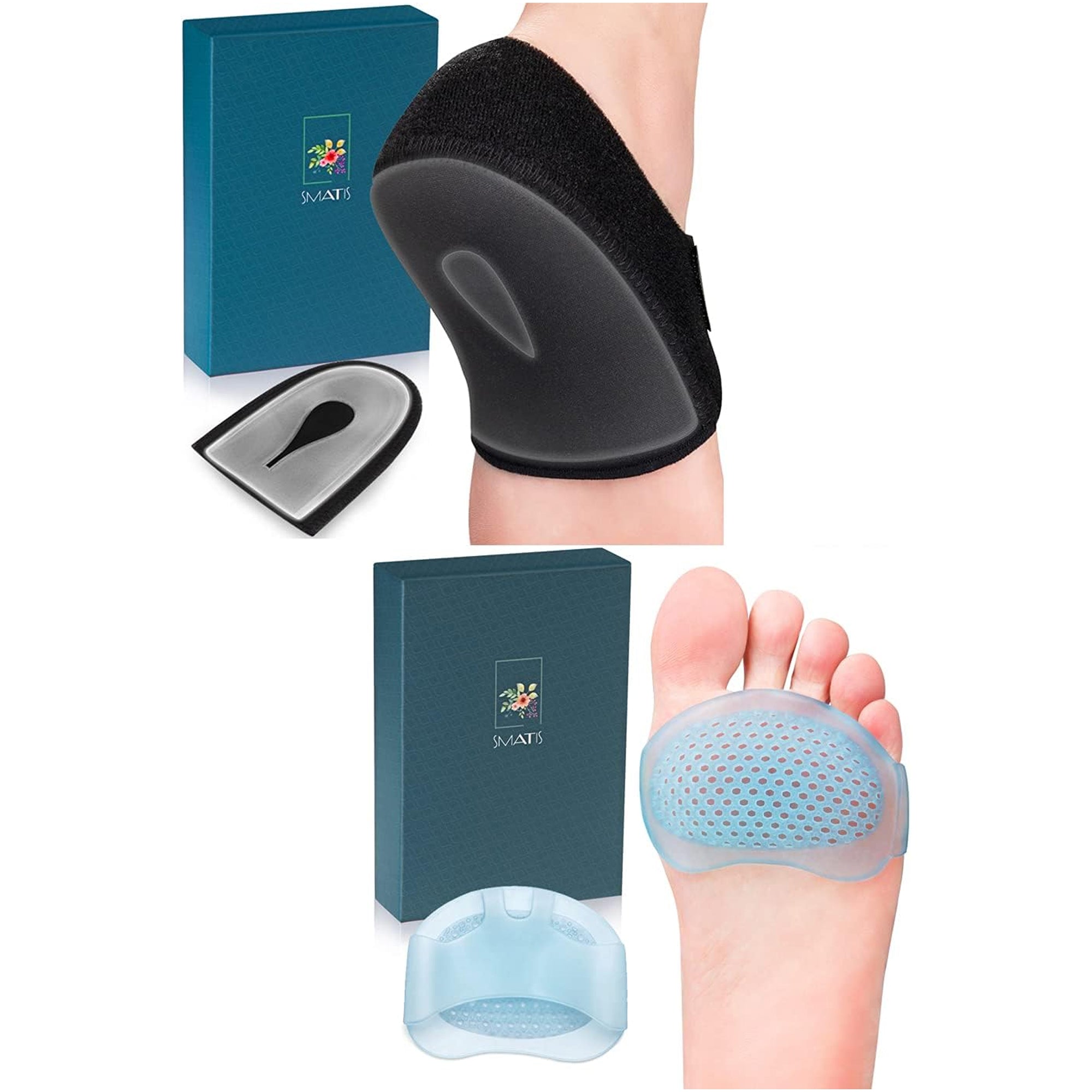 Heel Protectors Gel Heel Cups ƒ?? Plantar Fasciitis & Metatarsal Foot Pain Relief