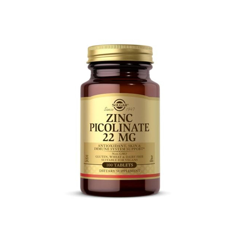 Solgar Zinc Picolinate 22mg Tablets