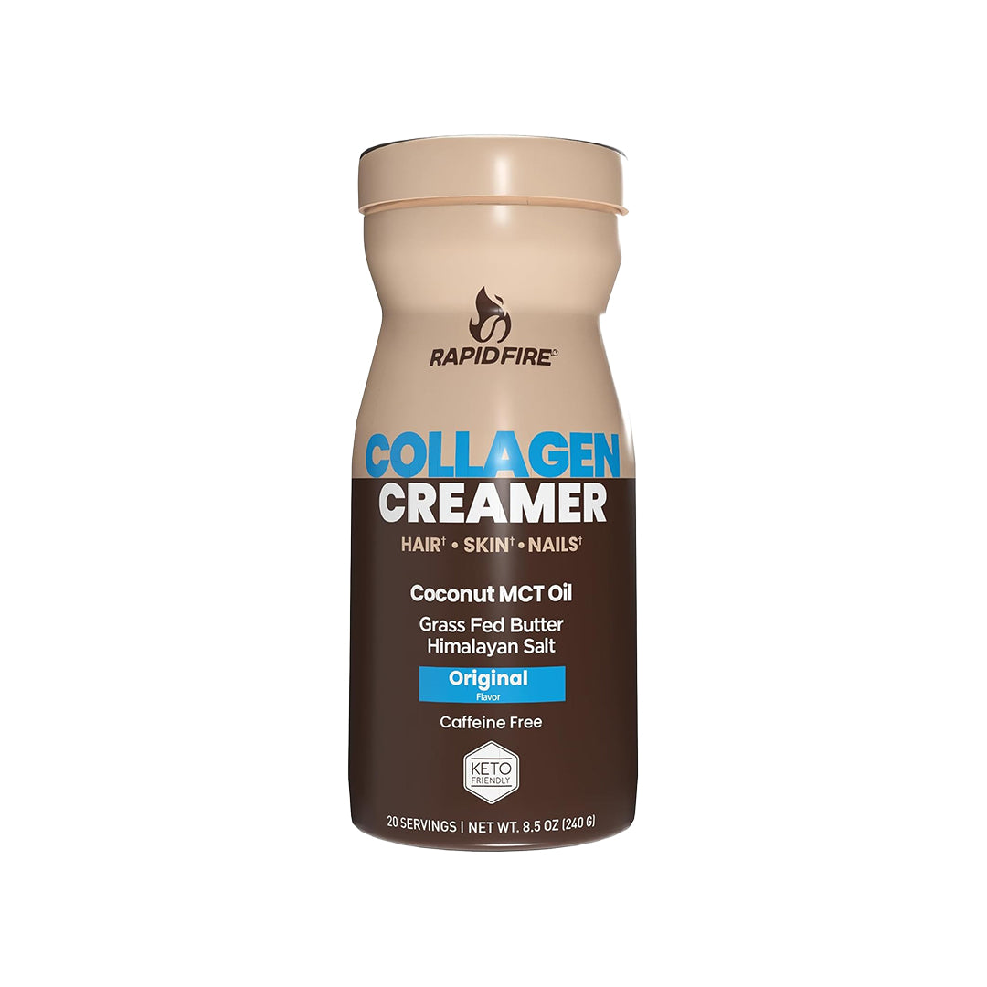 Rapidfire Collagen Creamer for Hair, Skin & Nails – Original Flavor (7.55 oz / ~14 servings)