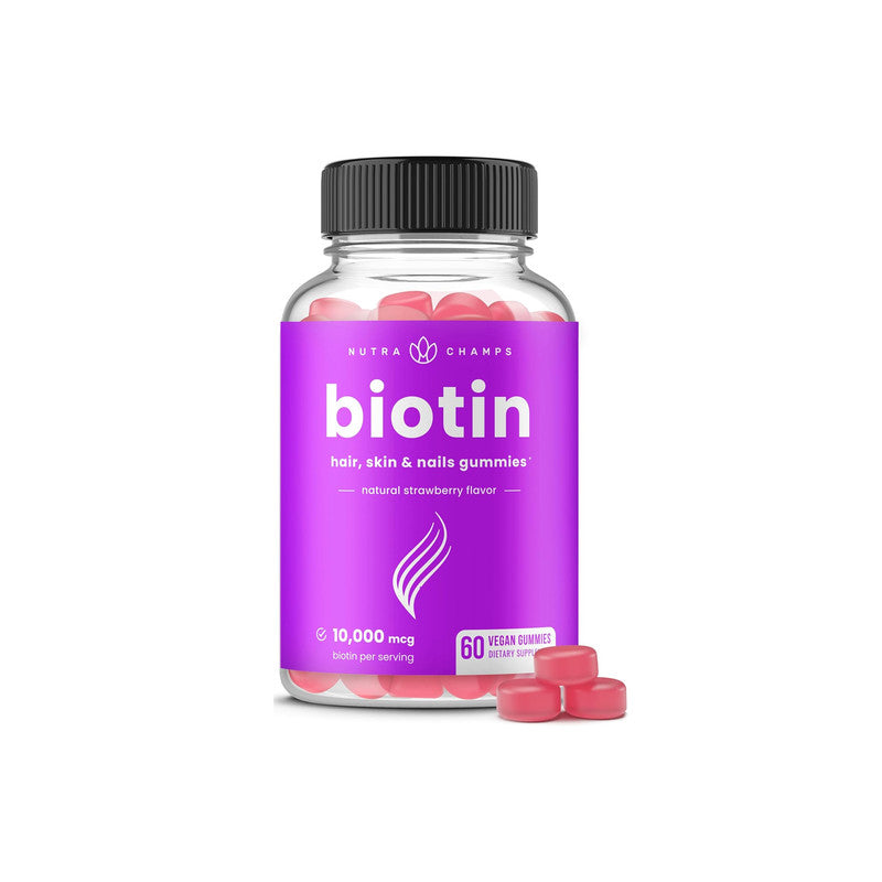 NutraChamps Biotin Gummies 10000mcg