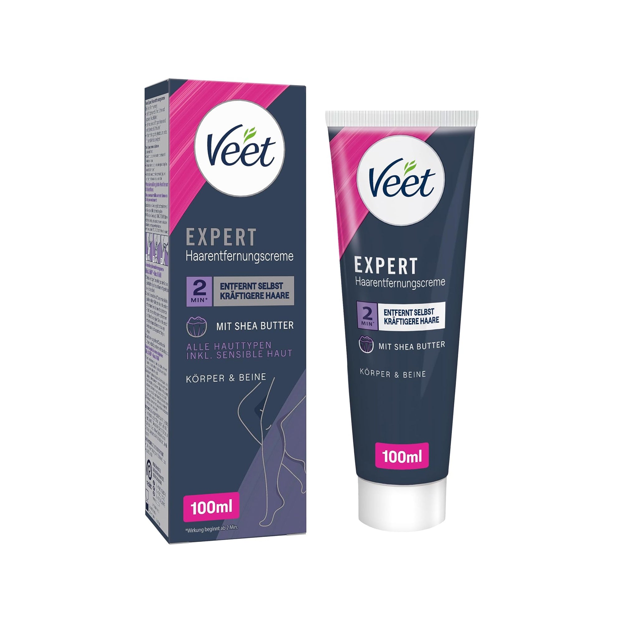 Veet Expert Hair Removal Cream Body & Legs, For Sensitive Skin, 100 ml
