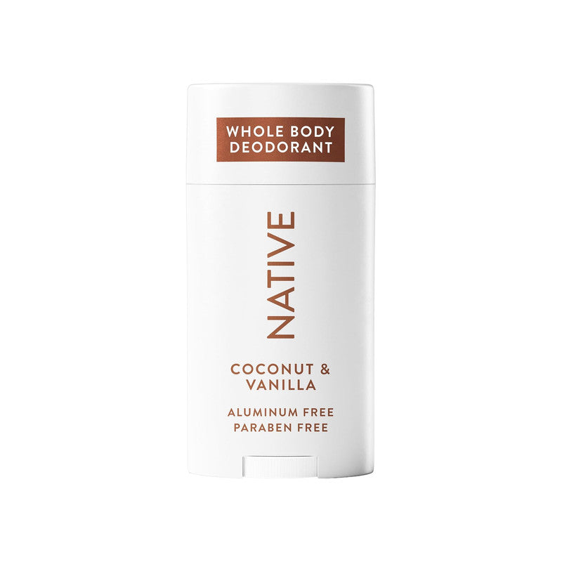 Native Whole Body Deodorant Stick (Coconut & Vanilla) ƒ?? 72-Hour Glide-On Protection