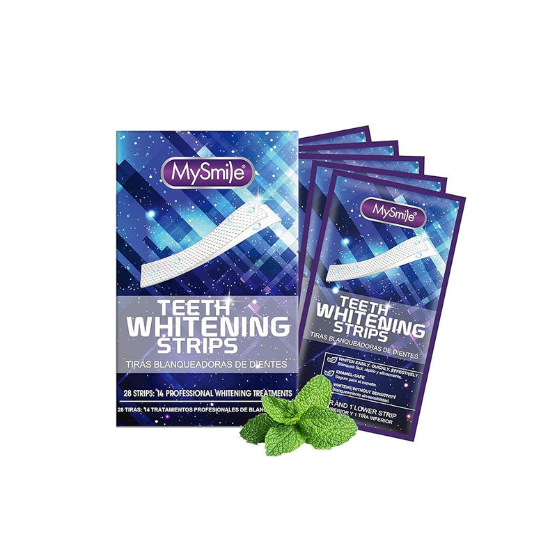 MySmile Professional Teeth Whitening Strips – 14 Treatments (Peroxide-Free)