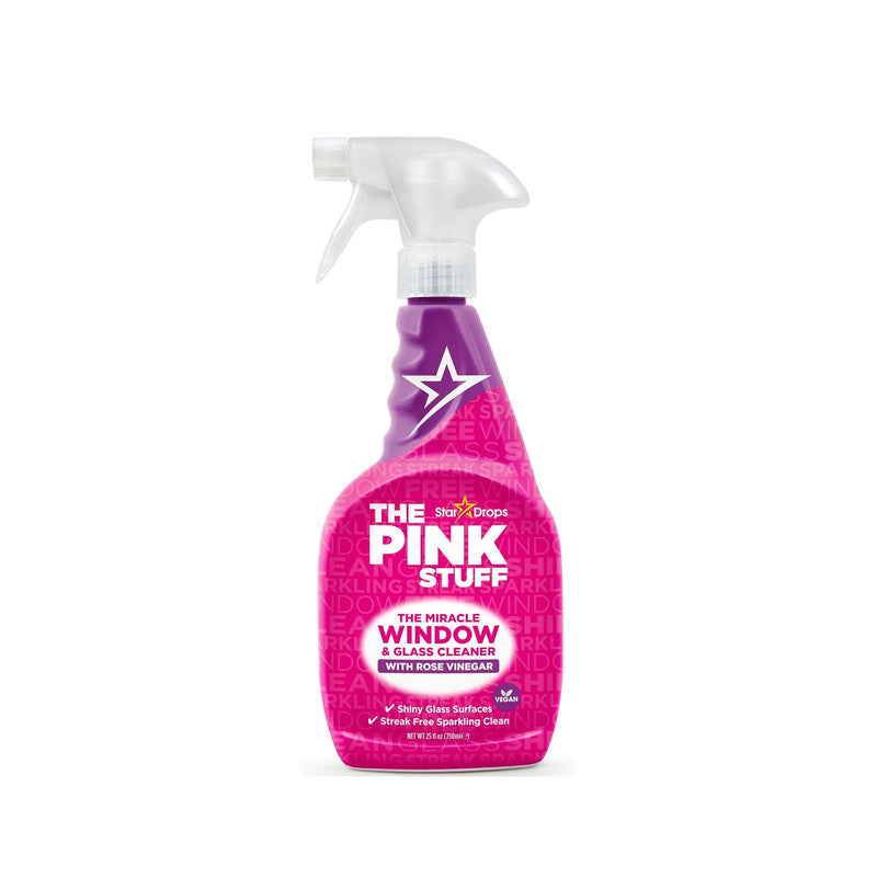 The Pink Stuff Miracle Window & Glass Cleaner (25.36 Fl Oz) – The "Streak-Free" Shine Expert