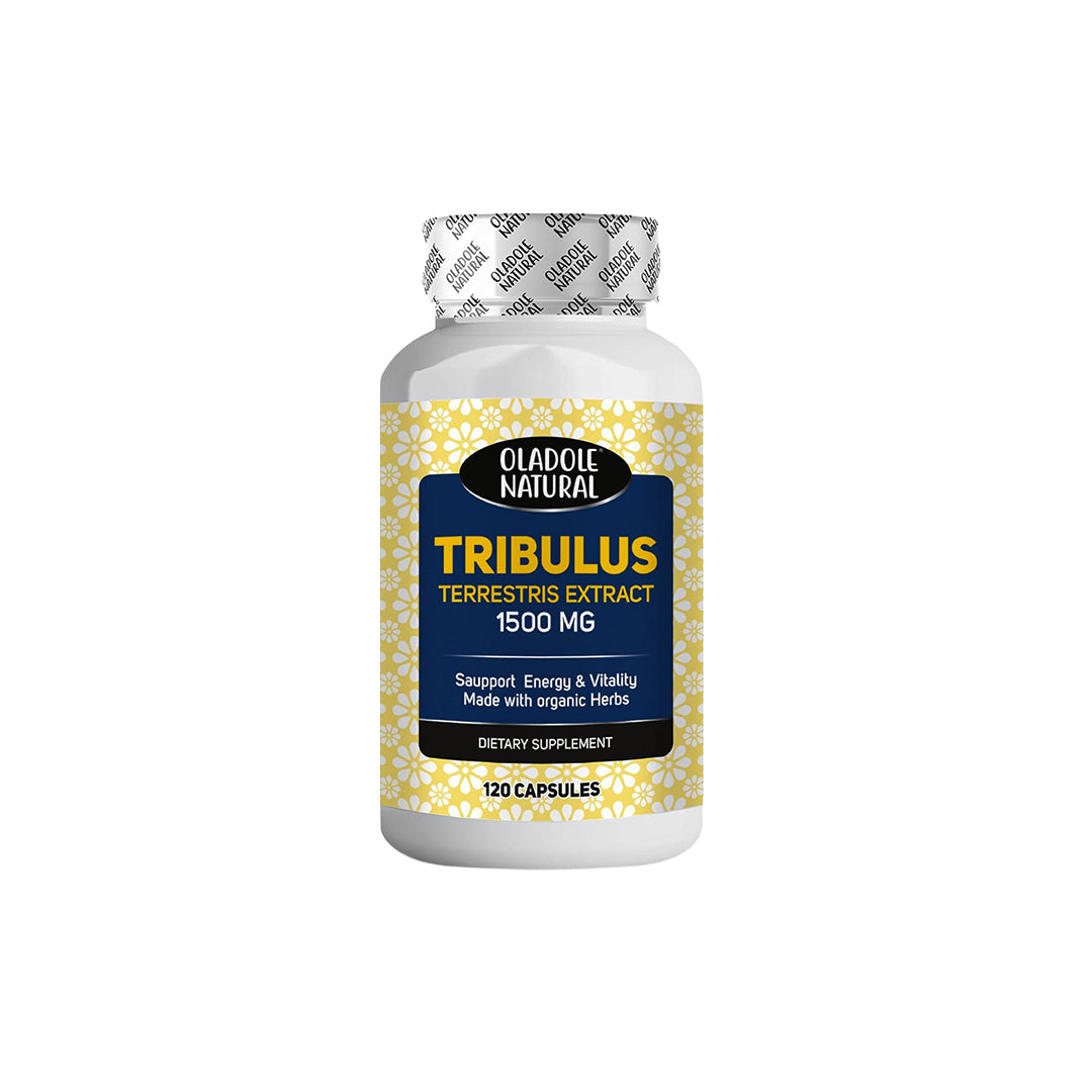 Oladole Natural Tribulus Terrestris Extract 1500mg - 120 Capsules | Supports Male Hormonal Balance, Stamina,Libido Enhancement,Boost Energy,Vitality,Urinary...