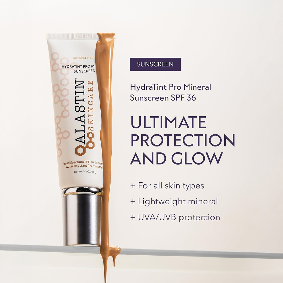ALASTIN HydraTint Pro Mineral Sunscreen SPF 36 ƒ?? Tinted Moisturizer for Face & Neck, 3.2oz