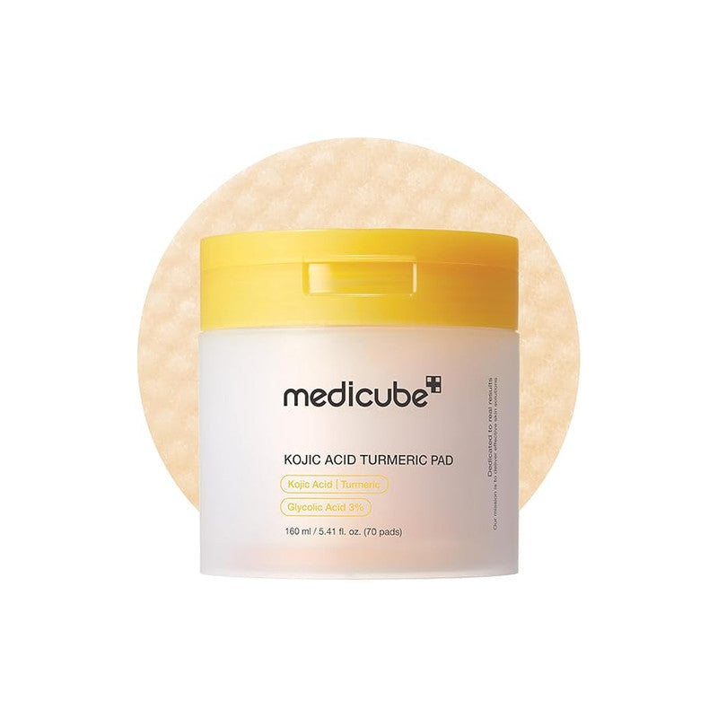 Medicube Kojic Acid Turmeric Clarifying Toner Pad (70 Pads) The "Post-Blemish" Correction Pad