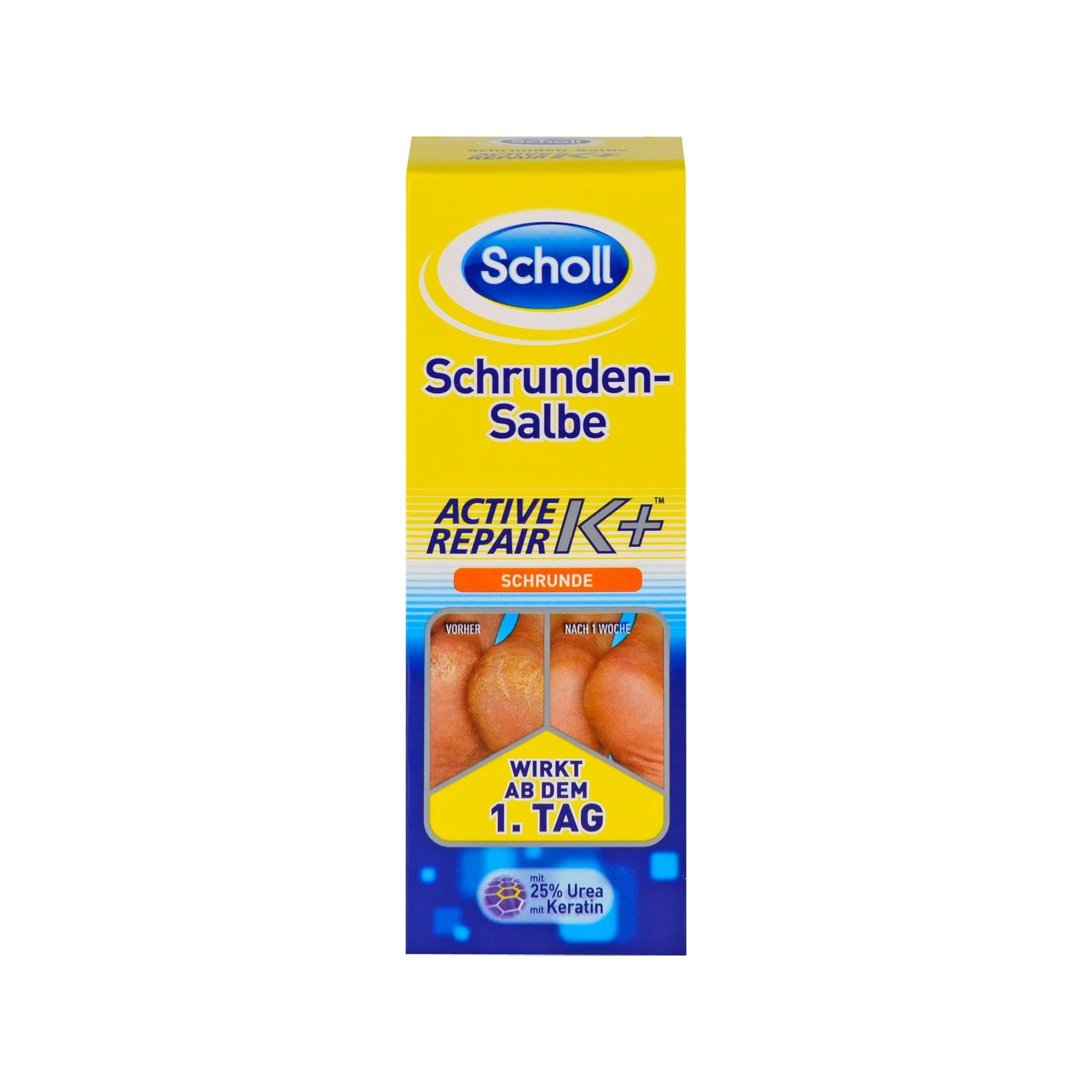 Scholl Active Repair K+ Cracked Heel Cream ƒ?? 25% Urea Foot Repair Balm, 60ml
