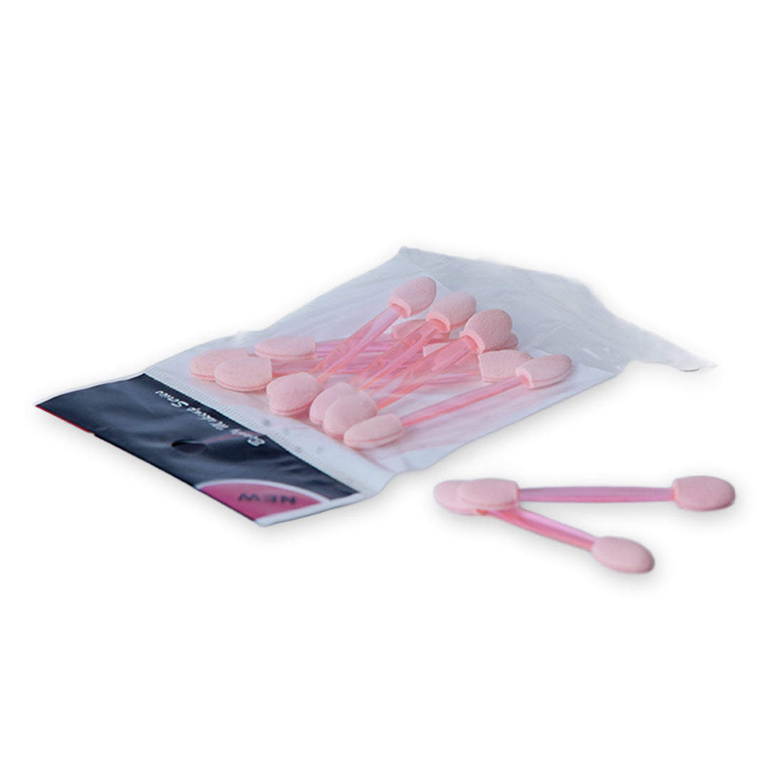 10pcs Eye Shadow Brush Double Sided Beauty Women Makeup Brushes (Pink)