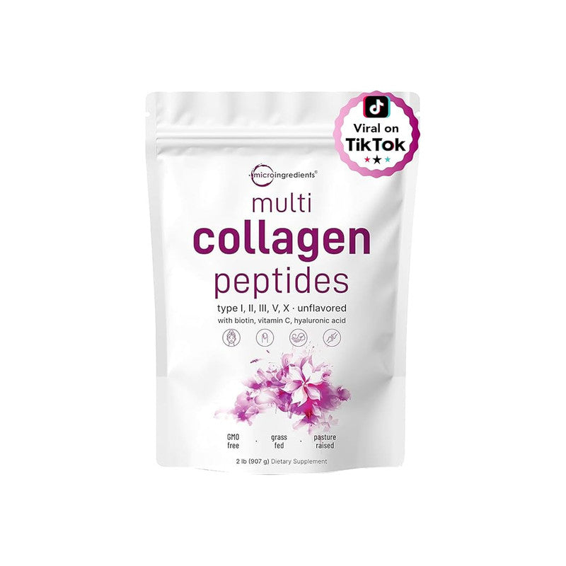 Multi Collagen Peptides Powder (1 Pound / 16 Ounce) – The "Daily Beauty & Mobility" Essential