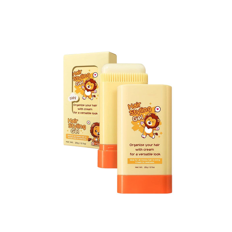 PINKE 2 Pcs Kids Hair Styling Wax Stick with Built In Comb