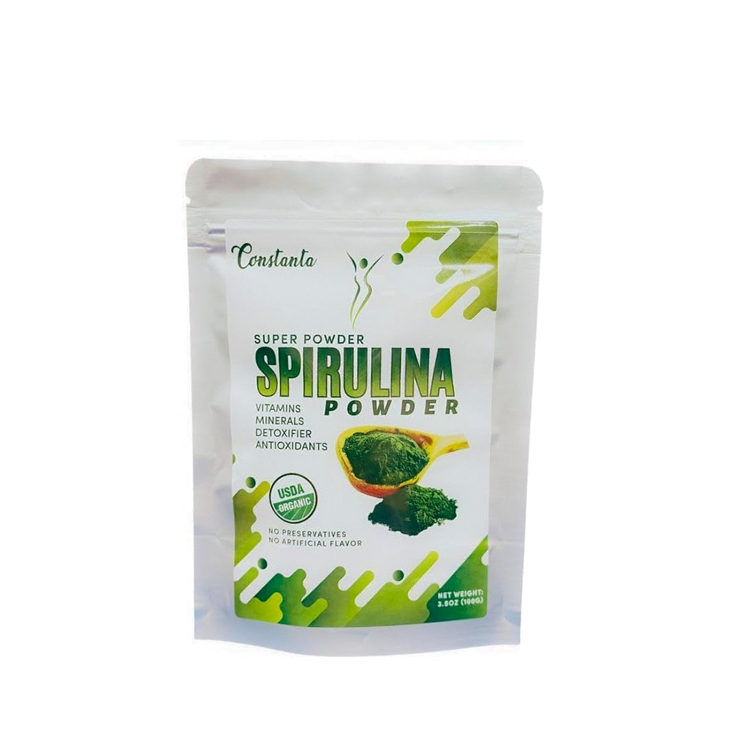 Constanta Spirulina Powder 100g, Natural Superfood Powder Supports Immunity Rich in Antioxidant