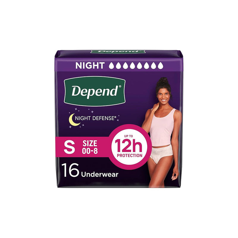Depend Night Defense Overnight Incontinence Underwear – The "Restful Night" Protection