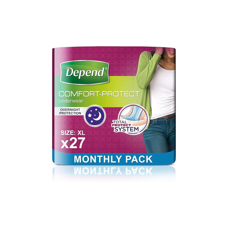 Depend Comfort Protect Incontinence Pants for Women (XL) ƒ?? The "Total Confidence" Daily Protection