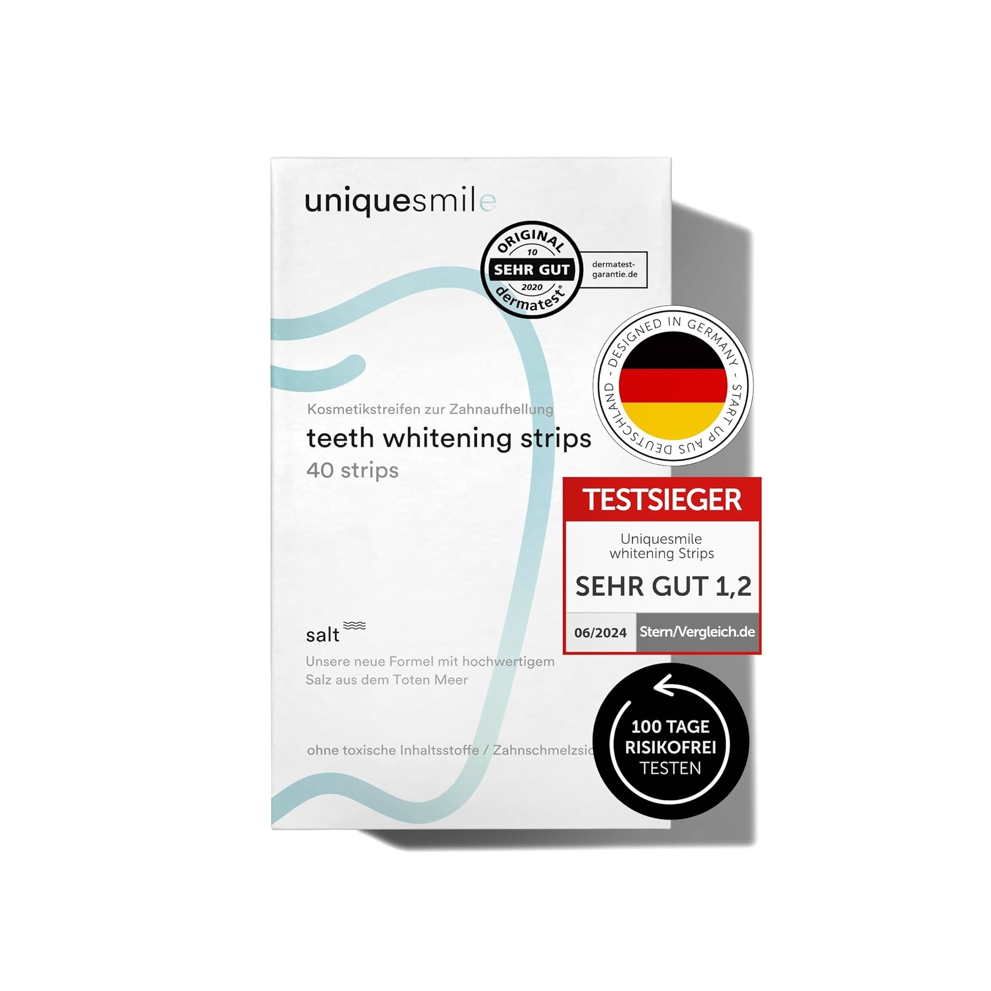 Uniquesmile Teeth Whitening Strips ƒ?? Peroxide-Free Natural Whitening (2024 Test Winner)