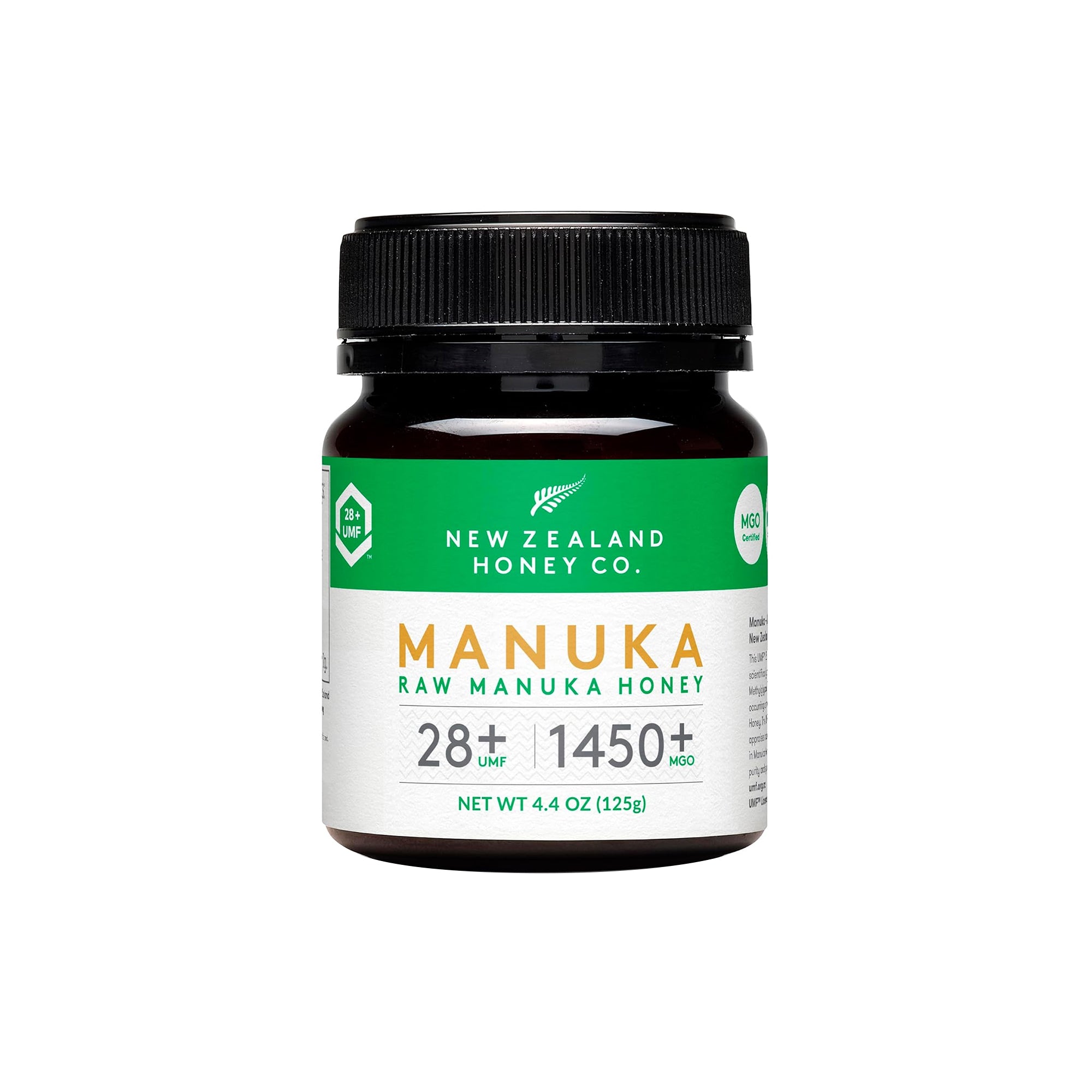 New Zealand Honey Co. Raw Manuka Honey UMF 28+ MGO 1450+ – 4.4oz