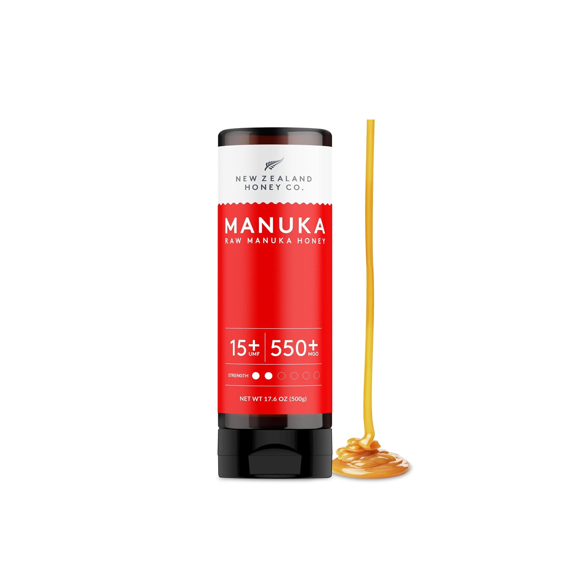 New Zealand Honey Co. Manuka Honey UMF 15+ Squeezy 500g – 17.6oz