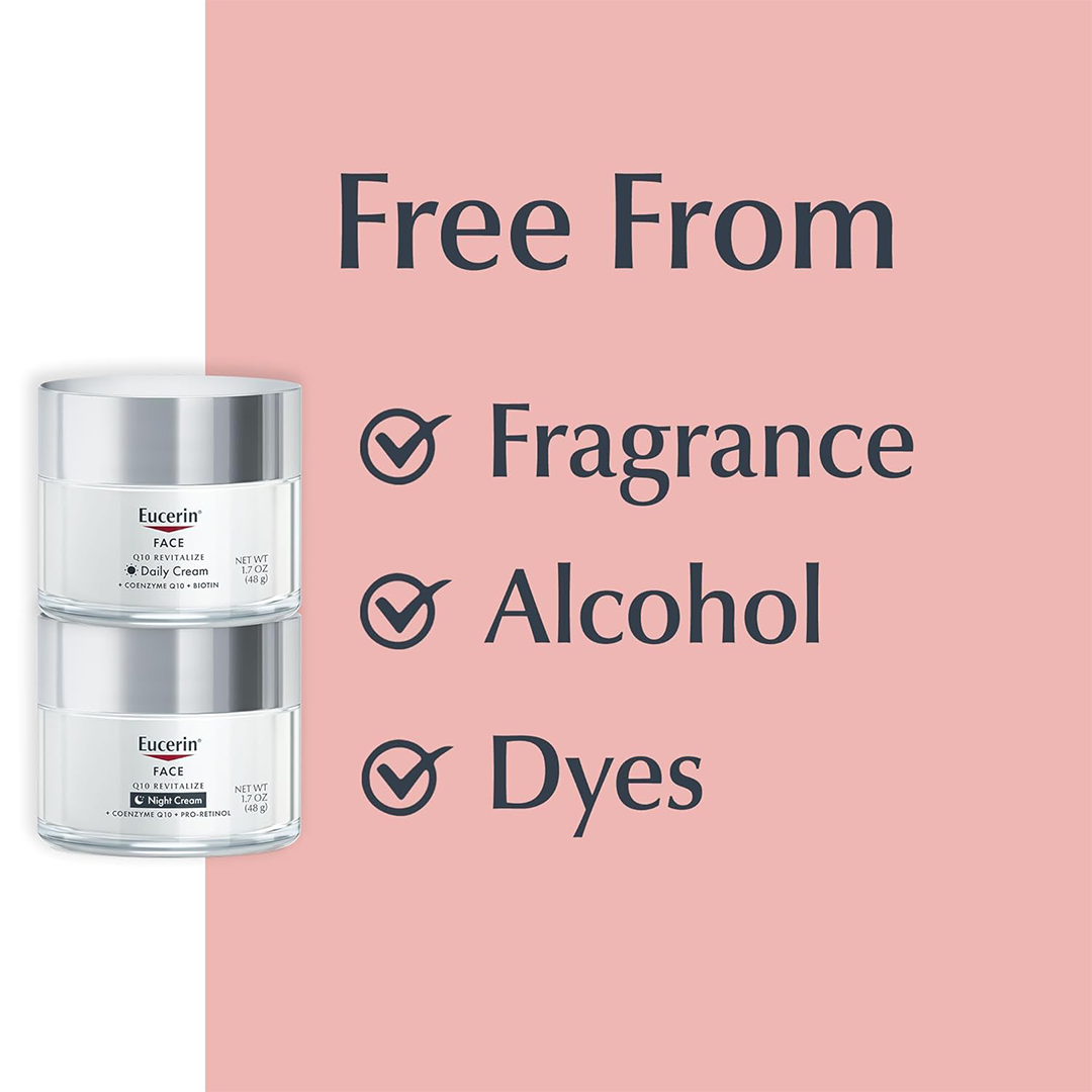 Eucerin Q10 Anti-Wrinkle Face Cream Bundle The "Sensitive Skin" Firming Duo