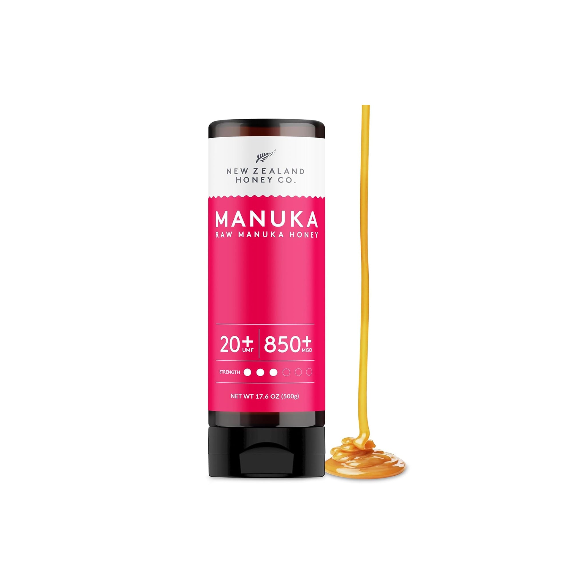 New Zealand Honey Co. Manuka Honey UMF 20+ Squeezy 500g – MGO 850+