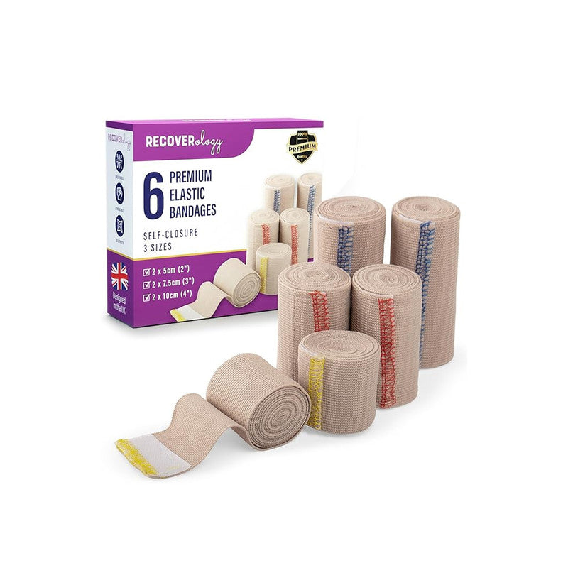 Premium Elastic Bandage Wrap Set (6 Pack) – The "Total Support" Recovery Kit