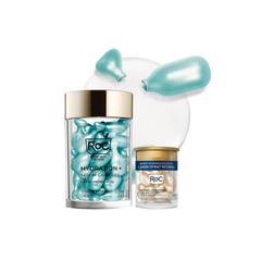RoC Multi Correxion Hyaluronic Acid & Retinol Capsules Anti-Aging Skincare Set Hydrating & Wrinkle-Reducing Face Capsules for Smoother, Firmer-Looking Skin