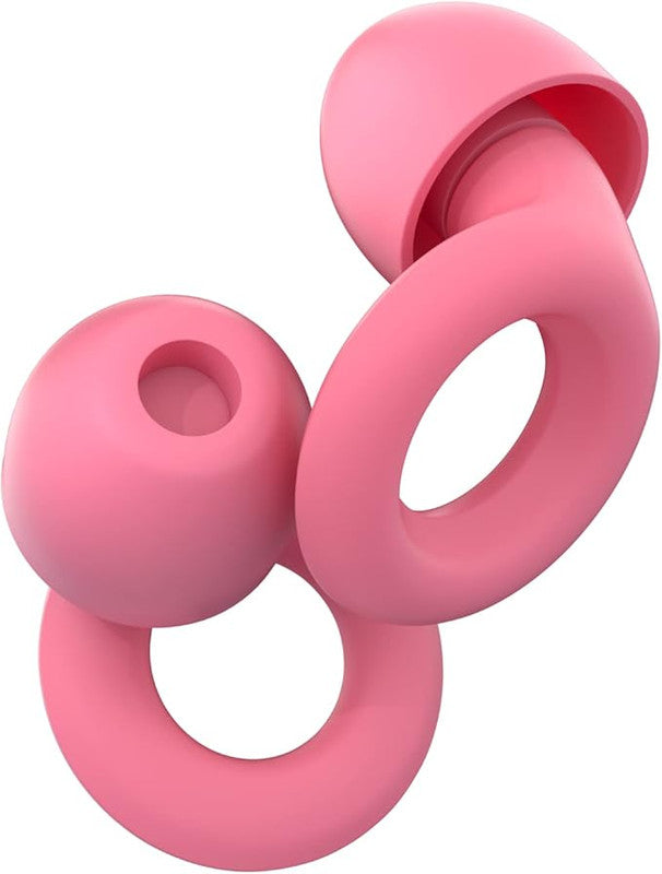 Reusable Soft Silicone Earplugs Pink (2 Pairs)