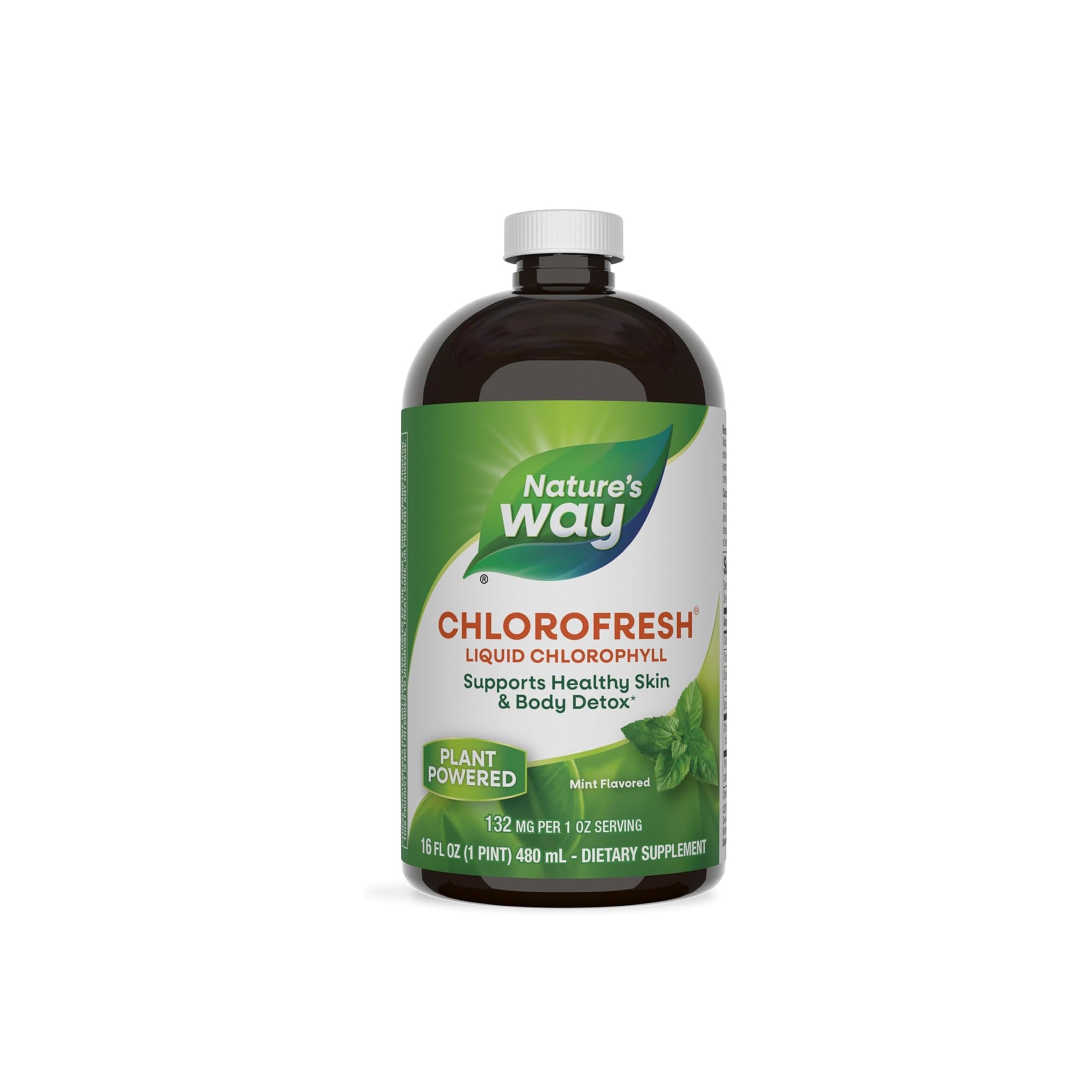 Nature’s Way Chlorofresh Liquid Chlorophyll – Mint Flavor, 16 Fl. Oz