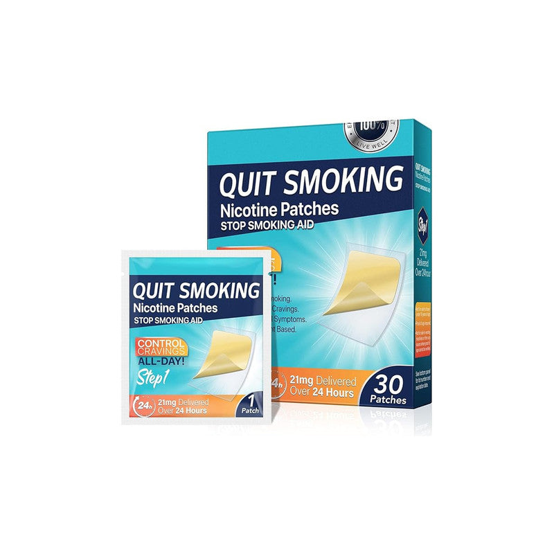 Quit Smoking Nicotine Patches Step 1 (21 mg) – The "24-Hour" Craving Control