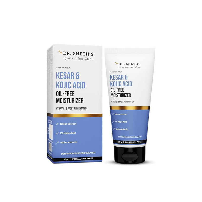 Dr. Shethƒ??s Kesar & Kojic Acid Oil-Free Moisturizer (50g) ƒ?? The "Brightness-Boosting" Hydrator