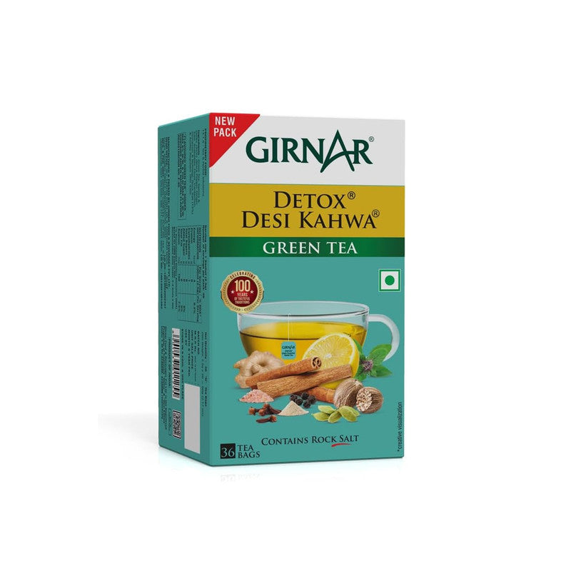 Girnar Detox Green Tea (Desi Kahwa) ƒ?? The "Ancient Spice" Wellness Ritual