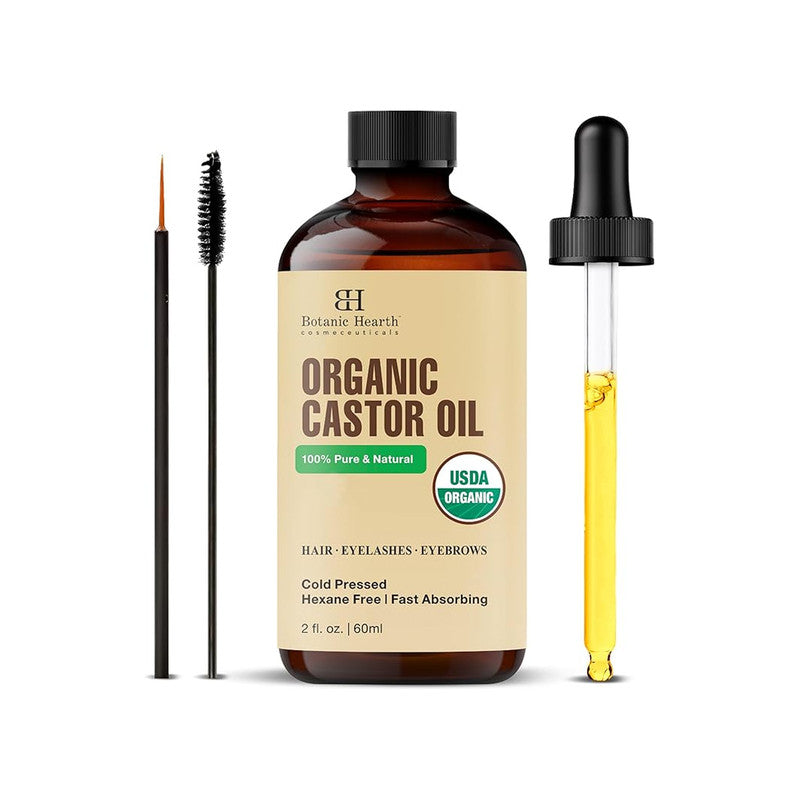 Botanic Hearth Castor Oil (60ml) – The "Natural Growth" Multi-Tasker