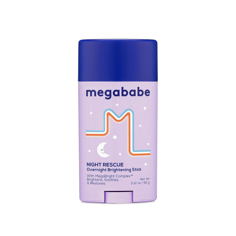 Megababe Night Rescue 2.12 oz Brightening Soothing Body Cream Overnight Skin Care Treatment for Smooth Radiant Skin
